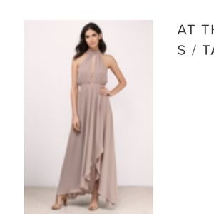Maxi dress - taupe . Size small. Brand new
